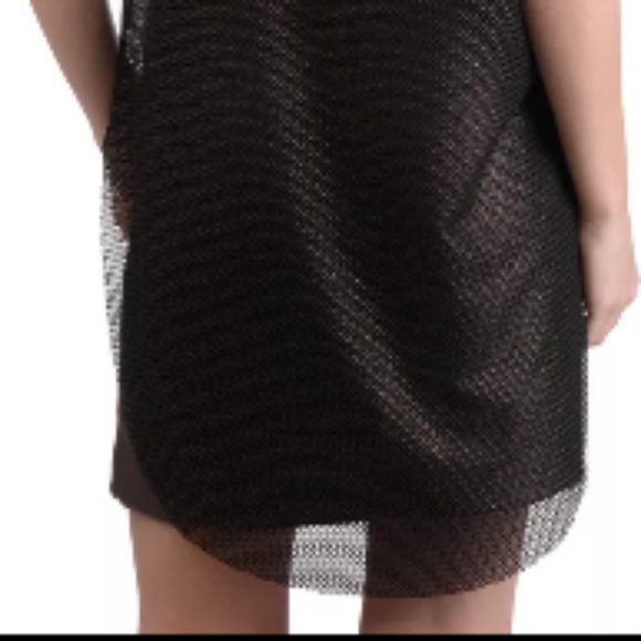 NWT LUXURY FASHION Sheer Tank Dipped Hem Top Sz M - Picture 5 of 6